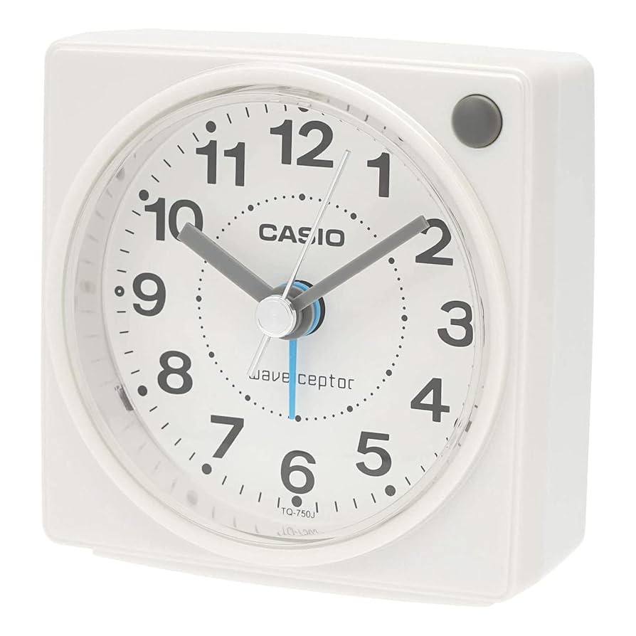 (未使用･未開封品)　CASIO(カシオ) 目覚まし時計 電波 アナログ ウェーブセプター ホワイト TQ-580J-2JF gsx453j Amazon.co.jp: CASIO(カシオ) 目覚まし時計 電波 アナログ